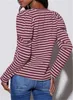 ASKSA Damen T-Shirt Rundhals Langarmshirt Puffaermel Produktbild-Vorschau 5