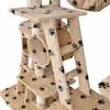 A close-up view of a multi-level cat tree with scratching posts and platforms. Náhľad obrázku produktu