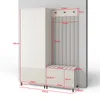 Garderoben-Set Ritmo Version 1 – gefräster Kleiderschrank Produktbild-Vorschau 3