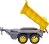 A toy trailer with its bed tilted up, isolated on a white background. Náhled obrázku produktu