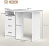 HOMCOM Moderner platzsparender Schreibtisch mit 3 Produktbild-Vorschau 3