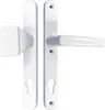 A white door handle set with a knob on one side and a lever on the other, shown against a white background. Produktbild-Vorschau