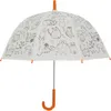 Regenschirm D70cm Katzen zum ausmalen + 9 Malstift Produktbild-Vorschau 1