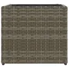 vidaXL Fioriera grigia 36x30x32 cm Poly Rattan Anteprima dell’immagine prodotto 5