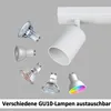 ZMH LED Deckenleuchte Weiß Deckenstrahler 2 Flammig, GU10 Produktbild-Vorschau 4