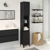 Badezimmerschrank mit Tür Schwarz Eichen-Optik 30 x 30 x Produktbild-Vorschau 1