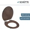 SCHÜTTE MDF WC prkénko DARK WOOD, WC prkénko s měkkým Náhled obrázku produktu 3