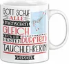 Tauchlehrerin Geschenk Becher Tasse Gott Schuf Alle Produktbild-Vorschau 1