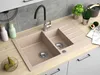 Granitspüle - Spülbecken - Küchenspüle - 79 x 50 cm - Beige Produktbild-Vorschau 3