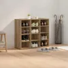 vidaXL Botník Artisan dub 77,5 x 30 x 67 cm Materiál na Náhled obrázku produktu 4