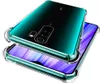 Two transparent phone cases are stacked on top of each other, with the bottom one showing a colorful screen. Produktbild-Vorschau