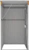 vidaXL Anbauschuppen Braun 118x100x178 cm Verzinkter Stahl Produktbild-Vorschau 6