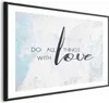 Posterpapier Poster - Do All Things with Love 90x60 cm Text Produktbild-Vorschau 1