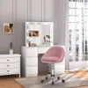 WOLTU Bürostuhl ergonomisch, Schminkstuhl, Produktbild-Vorschau 2