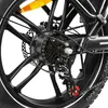 A close-up view of the rear wheel and drivetrain of an electric bicycle. Produktbild-Vorschau