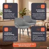 SalesFever Armlehnstuhl 2er-Set | Bezug Cord-Optik | Beine Produktbild-Vorschau 2