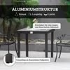 Table de jardin carrée en aluminium, 78 x 78 x 74 cm, 4 Voir les images du produit 7