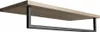 SKA věšák na ručníky s policí 600x250 mm, dub/černý matný Náhled obrázku produktu 1