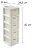 BranQ - Home essential Regal in Rattan Design, Creme, 5 Produktbild-Vorschau 3