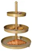 Etagere - Gold - Metall - 3-lagig - 25 x 35 cm - Produktbild-Vorschau 7