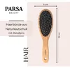 PARSA Beauty haarborstel van natuurrubber met afgeronde Productafbeelding-voorbeeld 2