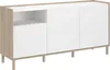Buffet MORPHOS - L 150 x P 40 x H 74,5 cm - Blanc/Chêne - 3 Voir les images du produit 2