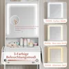 COSTWAY Coiffeuse Coiffeuse étroite avec miroir LED 3 Voir les images du produit 5