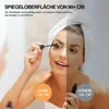 Badmöbel Set 90cm Weiß Hochglanz Keramik Becken runder LED Produktbild-Vorschau 9