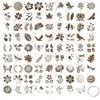 Lot de 80 pochoirs, 7,2 x 7,2 cm, pochoirs de peinture Voir les images du produit 1