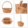 Creative Home Cestino in Vimini con Manico | Cesto Regalo Anteprima dell’immagine prodotto 4