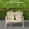 Outsunny Gartenbank mit Armlehne Sitzbank Gartenmöbel Produktbild-Vorschau 6