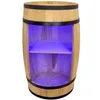 Barový pult z dřevěného sudu s policí a RGB LED osvětlením Náhled obrázku produktu 14
