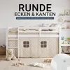 Hoogslaper met matras 90x200 cm, wit. Kinderbed met ladder, Productafbeelding-voorbeeld 18