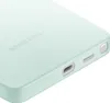 Close-up of the bottom corner of a mint green Samsung phone case. Anteprima dell’immagine prodotto