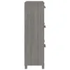 The Living Store Schuhschrank HAMAR Hellgrau 59,5x35x117 cm Produktbild-Vorschau 5
