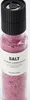 A close-up studio shot of a salt grinder filled with pink salt. Produktbild-Vorschau