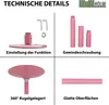 Pole Dance Tanzstange Pink Profi 231 - 274 cm Ø 45 mm Produktbild-Vorschau 4