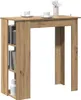 vidaXL Barový stůl s policí Artisan dub 102x50x103,5 cm Náhled obrázku produktu 3