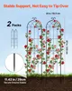 SucceBuy Rankgitter 220x52,5 cm 2er-Set, Metall Rankhilfe Produktbild-Vorschau 2