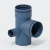 POLOPLAST Eckdoppelabzweig, DN110/50/110, POLO-KAL XS, Produktbild-Vorschau 1
