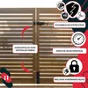 KOTARBAU® Rygiel 280mm prawy z kłódką Rygiel drzwiowy Podgląd zdjęcia produktu 8