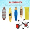 Chariot pour kayak HOMCOM en aluminium, pliable, argenté, Voir les images du produit 4