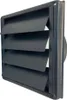 Außenverschlussklappe Edelstahl schwarzgrau RAL 7021 DN 100 Produktbild-Vorschau 1