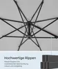 SONGMICS Sonnenschirm, ∅300 cm, UPF 50+, um 360° drehbar, Produktbild-Vorschau 6