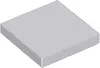 A single, light gray LEGO tile shown from a diagonal angle. Podgląd zdjęcia produktu