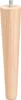 A single wooden furniture leg with a metal screw attachment. Produktbild-Vorschau