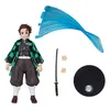 A collectible action figure of Tanjiro Kamado from Demon Slayer: Kimetsu no Yaiba, displayed with accessories. Anteprima dell’immagine prodotto