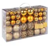 105-teiliges Christbaumkugeln Set Gold, Ø 3/4/6 cm Produktbild-Vorschau 1