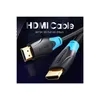 Cavo Hdmi 2.0 Vention Aacbi, 4K 60Hz, 3M (nero) Anteprima dell’immagine prodotto 8