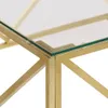vidaXL Couchtisch Golden Edelstahl und Hartglas Produktbild-Vorschau 4
